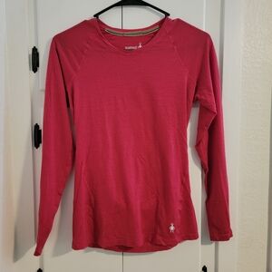 Smartwool Classic Thermal Merino Wool Base Layer Pink Top xSmall